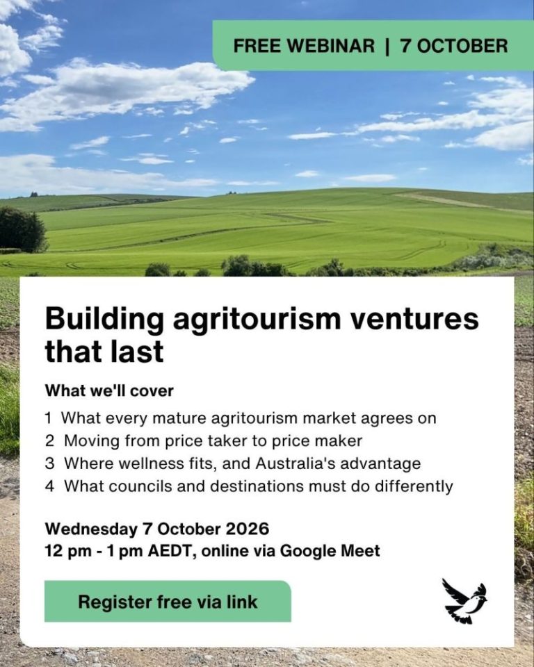 Australia’s Sparrowly Group takes Scottish agritourism lessons to free webinar