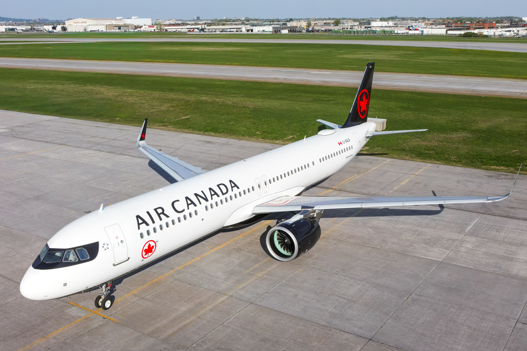 Air Canada Airbus A321XLR aircraft on the taxiway