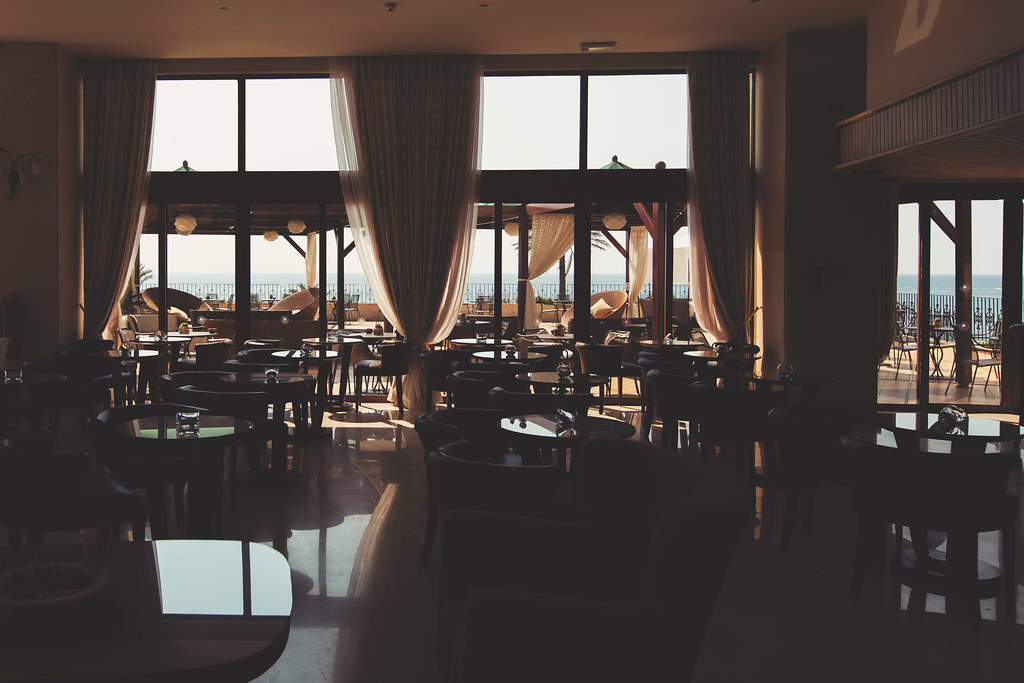 Fine dining restaurant interior