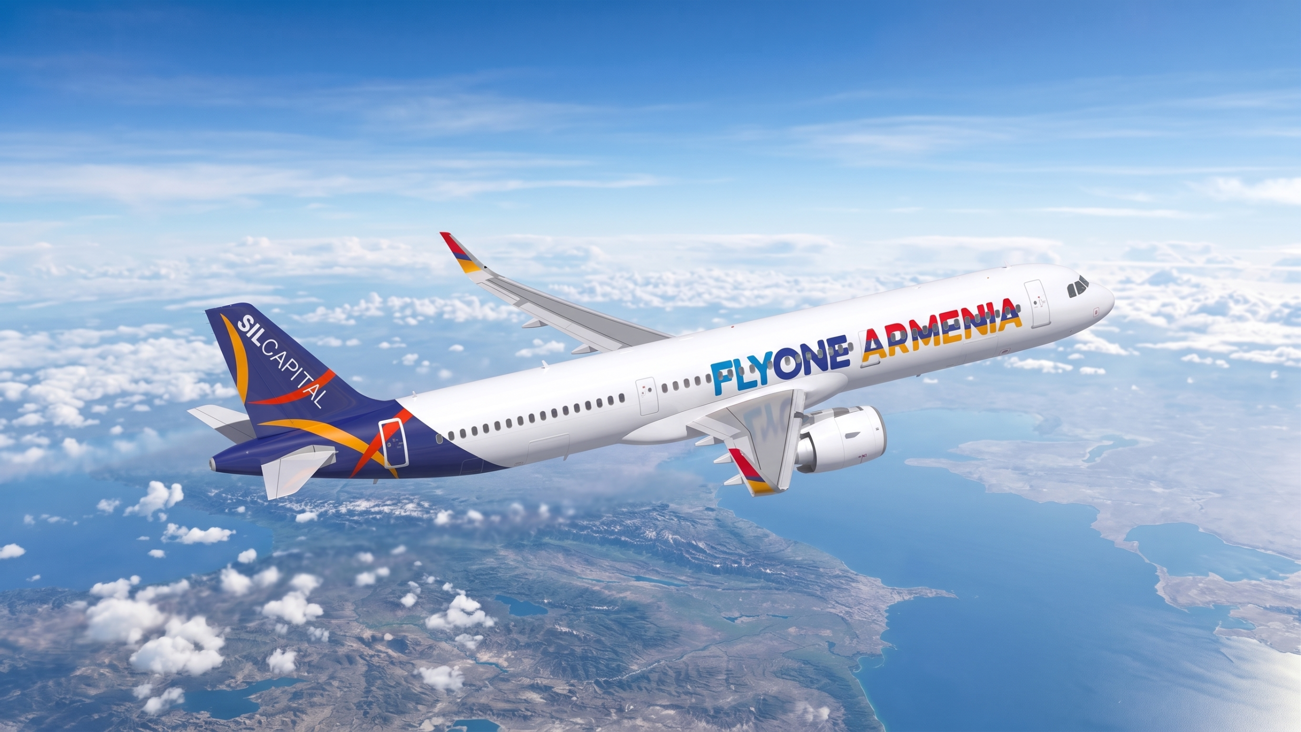 FLYONE Armenia Airbus A321neo aircraft rendering