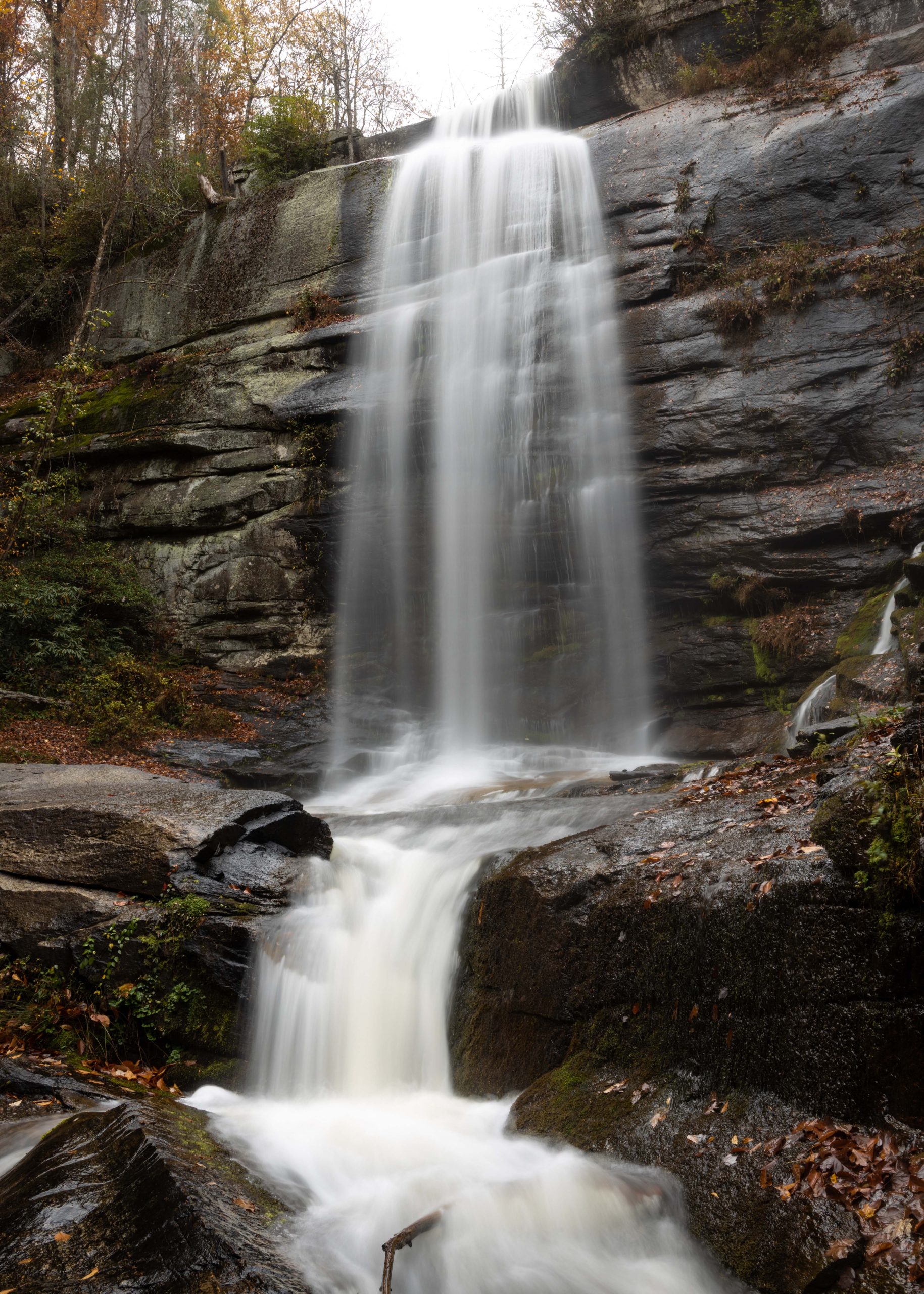 Twin Falls waterfall near Clemson in Lake Hartwell Country