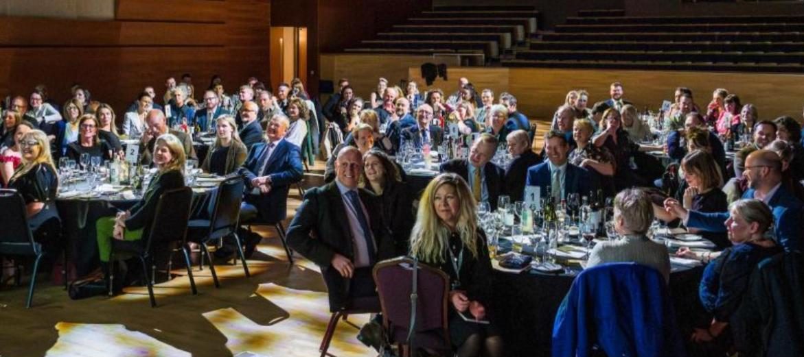 Guests at a Scottish Agritourism dinner