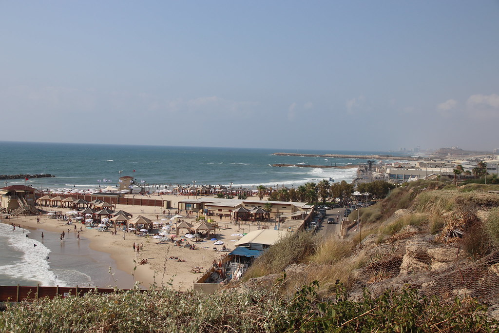 Tel Aviv beachfront on the Mediterranean
