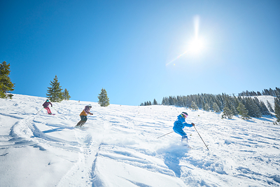 Skiers at Vail Mountain