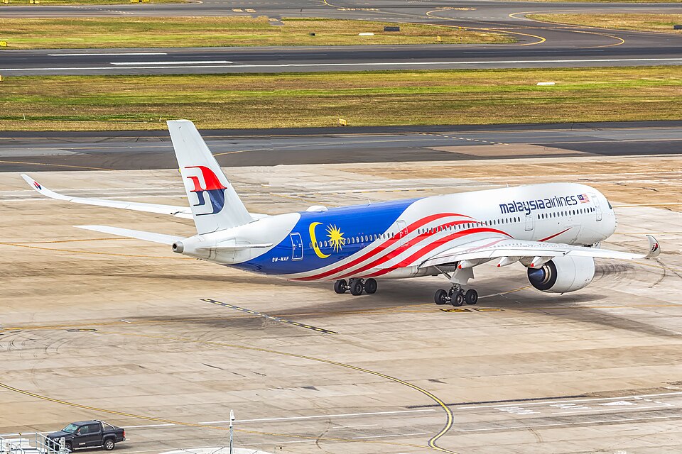Malaysia Airlines Airbus A350 at Sydney Airport