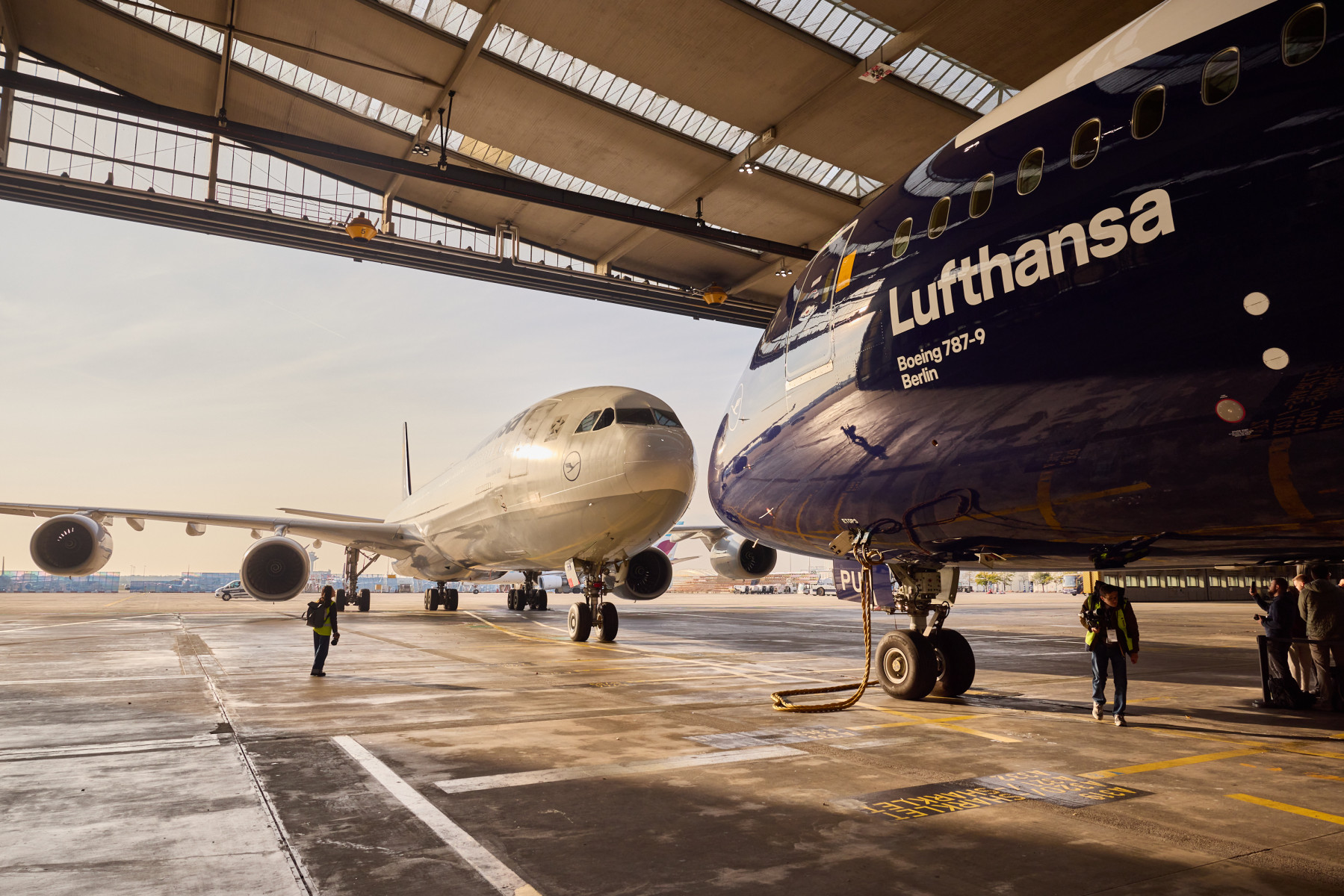 Lufthansa Airbus A340-600 D-AIHW at its farewell in Frankfurt