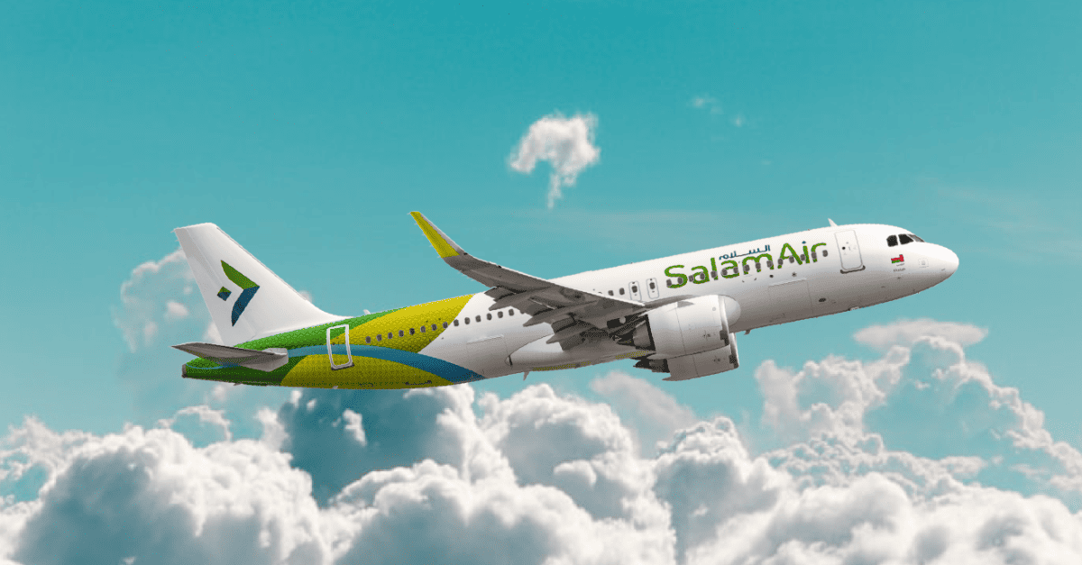SalamAir aircraft in flight
