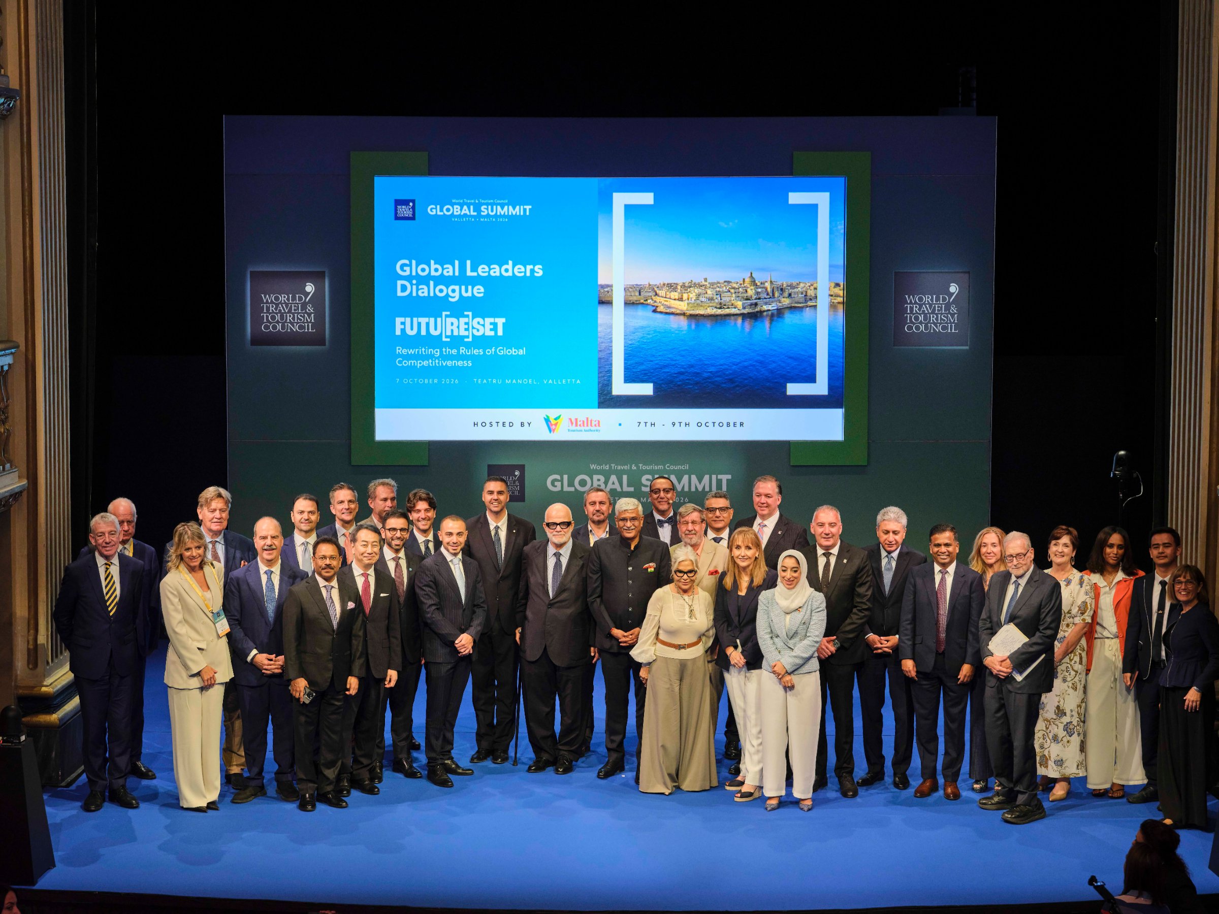 Ministers and business leaders at the WTTC Global Leaders Dialogue in Valletta