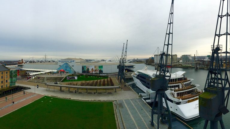 Exterior of the ExCeL London exhibition centre, venue of WTM London