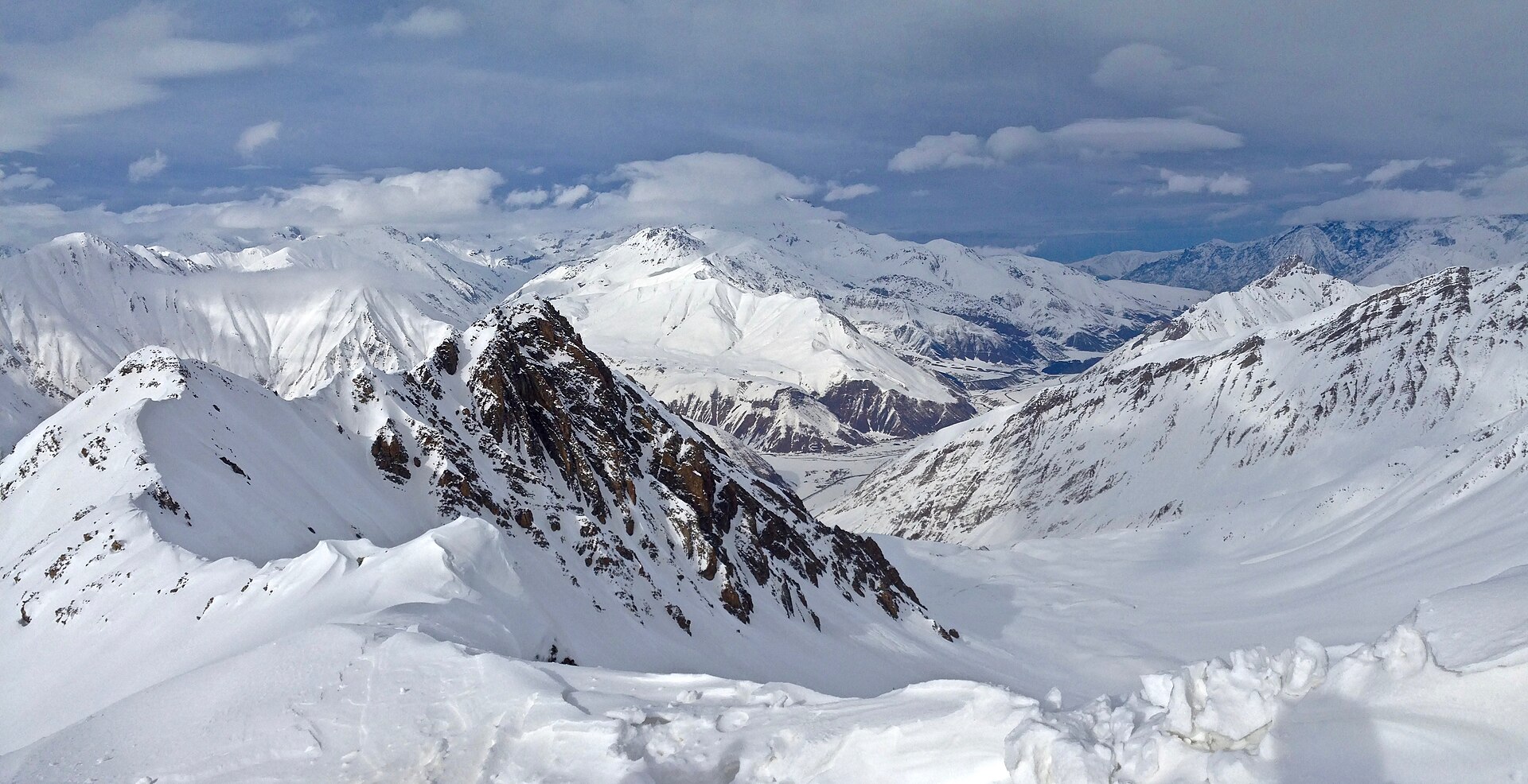Gudauri ski resort in the Caucasus mountains, Georgia