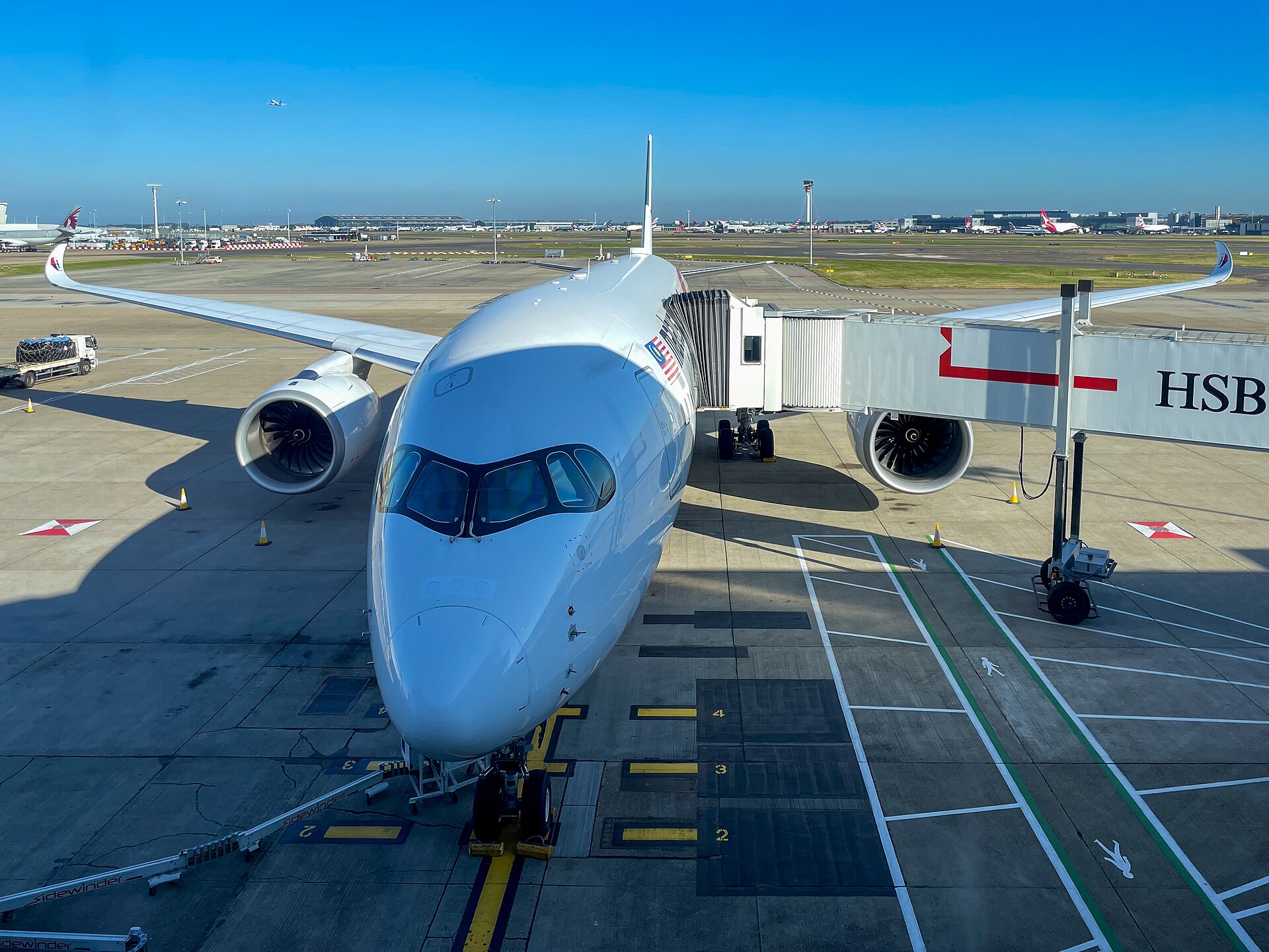 Malaysia Airlines Airbus A350-900 at London Heathrow