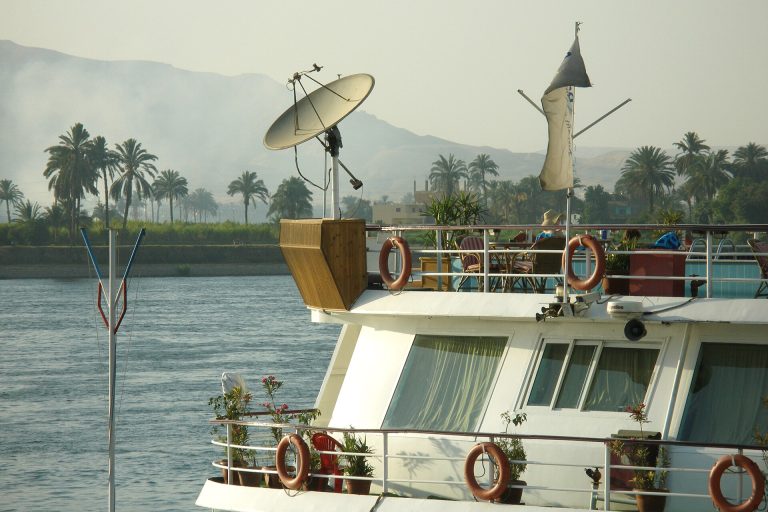 Cruise ship on the Nile at Luxor