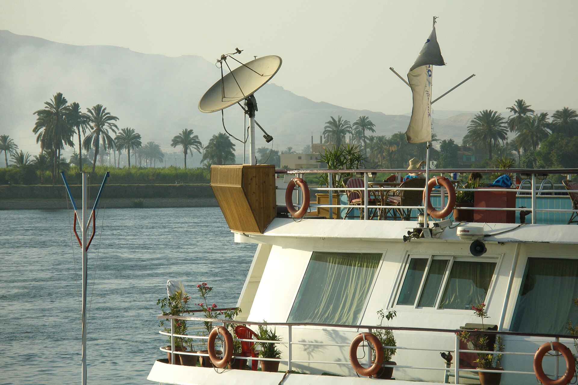 Cruise ship on the Nile at Luxor