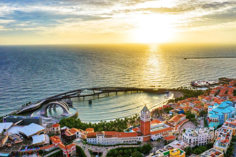 Sunset Town waterfront in Phu Quoc, Vietnam