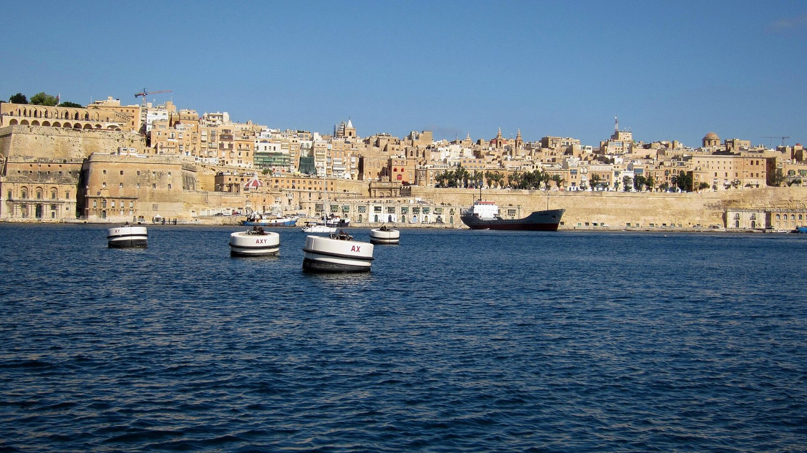 Valletta seen from the Grand Harbour, Malta